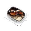 Pill Box Violin and Book Square Pill Case for Purse Pocket 3 Compartment Medicine Pill Organizer Small Metal Pill Container Holder Portable Travel Pillbox to Hold Vitamins Fish Oil Supplements view 2