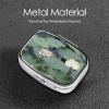 Pill Box Black Lily Pads Square Pill Case for Purse Pocket 3 Compartment Medicine Pill Organizer Small Metal Pill Container Holder Portable Travel Pillbox to Hold Vitamins Fish Oil Supplements view 4
