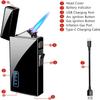 Dual-purpose lighter, arc lighter and butane lighter, jet flame torch lighter refillable butane electric lighter, USB rechargeable lighter windproof lighter suitable for kitchen, barbecue, candle, cam view 4