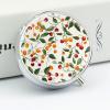 Pill Box 3 Compartment Medicine Pill Case Portable Round Pillbox Week Pill Holder Container for Vitamin Medicine Supplement Cherries and Tomatoes Small Pill Organizer view 4