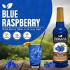 Blue Raspberry Syrup by Syruvia 6-Pack, 25.4 fl oz, Wholesale Coffee Syrup Shops, Cafes, Baristas, Bistros, & Beverage Bars, Bulk Kosher & Gluten-Free view 3
