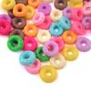 picocosmxiruo 25Pcs Multicolor Fruit Rings Cereal Cabochons, Assorted Fruit Donut Cabochons, Faux Food,Fake Food,Fake Bakes,Food Props(NOT Edible) view 1