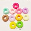 picocosmxiruo 25Pcs Multicolor Fruit Rings Cereal Cabochons, Assorted Fruit Donut Cabochons, Faux Food,Fake Food,Fake Bakes,Food Props(NOT Edible) view 2