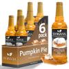 Pumpkin Pie Syrup by Syruvia 6-Pack, 25.4 fl oz, Wholesale Coffee Syrup Shops, Cafes, Baristas, Bistros, & Beverage Bars, Bulk Kosher & Gluten-Free view 1