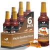 Maple Bourbon Pecan Coffee Syrup by Syruvia 6-Pack, 25.4 fl oz, Wholesale Coffee Syrup Shops, Cafes, Baristas, Bistros, & Beverage Bars, Bulk Kosher & Gluten-Free view 1