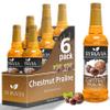 Chestnut Praline Coffee Syrup by Syruvia 6-Pack, 25.4 fl oz, Wholesale Coffee Syrup Shops, Cafes, Baristas, Bistros, & Beverage Bars, Bulk Kosher & Gluten-Free view 1