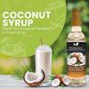Coconut Syrup by Syruvia 6-Pack, 25.4 fl oz, Wholesale Coffee Syrup Shops, Cafes, Baristas, Bistros, & Beverage Bars, Bulk Kosher & Gluten-Free view 3