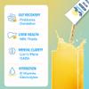 Bye-Bye Weekend Detox Drink Mix w/Electrolytes - for Bloating, Recovery, Fatigue, Brain Fog - Probiotics, Lions Mane, Milk Thistle - Zero Sugar Strawberry - 10 Pack view 3