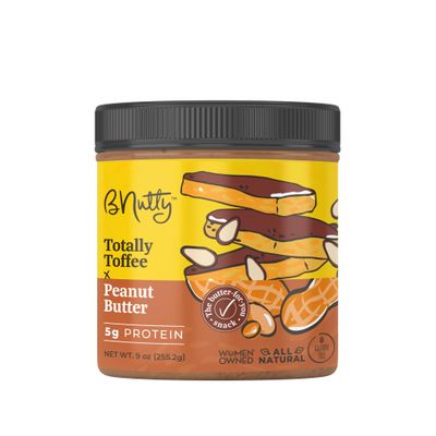 B Nutty Nut Butter Toffy Totally 9 oz (Pack Of 6)