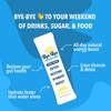 Bye-Bye Weekend Detox Drink Mix w/Electrolytes - for Bloating, Recovery, Fatigue, Brain Fog - Probiotics, Lions Mane, Milk Thistle - Zero Sugar Lemonade - 10 Pack view 2