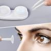 YKuzLx Contact Lens Case with Cleaner Washer,Contact Case with Mirror Tweezers Remover Tool Solution Bottle for Travel (Purple) view 4