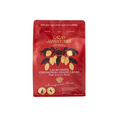 Cacao Adventures Ceremonial Grade Cacao | 100% Pure Cacao | Dairy & Vegan Free | Unsweetened | Vegan Peruvian Cacao