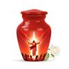 Urn for Human Ashes, 10 inch Large Size, Suitable for 1-200 lb Person, Memorial Urn, Embalming Cremation Urn with Lid, Funeral Urns for Men and Women (Jesus Christ (51), Keepsake Pack of 2) view 1