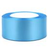 RIUNBB Light Blue Solid Satin Ribbon 1-1/2 Inch 25 Yards Solid Polyester Fabric Ribbon for Gift Wrapping Wedding Christmas Baby Shower Birthday Party Decoration Handmade Immortal Flower Craft view 3