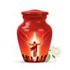 Urn for Human Ashes, 10 inch Large Size, Suitable for 1-200 lb Person, Memorial Urn, Embalming Cremation Urn with Lid, Funeral Urns for Men and Women (Musical Guitar, Keepsake Pack of 2) view 1