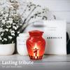 Urn for Human Ashes, 10 inch Large Size, Suitable for 1-200 lb Person, Memorial Urn, Embalming Cremation Urn with Lid, Funeral Urns for Men and Women (Musical Guitar, Keepsake Pack of 2) view 4