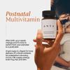 ANYA Postpartum Multivitamin, Postnatal Vitamin for Women Breastfeeding, 30 Capsules - Vitamins A, C, D3, Zinc, B12, Biotin, Folate and Iron - 100% Vegan, Non-GMO, Gluten Free, Baby Shower Gifts view 2