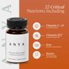 ANYA Postpartum Multivitamin, Postnatal Vitamin for Women Breastfeeding, 30 Capsules - Vitamins A, C, D3, Zinc, B12, Biotin, Folate and Iron - 100% Vegan, Non-GMO, Gluten Free, Baby Shower Gifts view 3