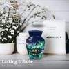 Urn for Human Ashes, 10 inch Large Size, Suitable for 1-200 lb Person, Memorial Urn, Embalming Cremation Urn with Lid, Funeral Urns for Men and Women (Aurora Borealis (53), Keepsake Pack of 4) view 4