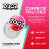 ZAPZ Caffeine Pouches, Hot Tropic, 5 Cans x 20 Count, Energy Pouches with 50mg Caffeine, Nootropic Focus Support, Niacin, L-Theanine, L-Tyrosine, Sugar Free, No Coffee Grinds view 2