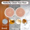 (4 Pack) 3897A Replacement Mop Pads Compatible with Bissell SpinWave SmartSteam Scrubbing Steam Mop 3897A 3712C 3712W, Spinning Scrubbing Mop Pads, Heavy Duty Scrubby Mopping Pad, Orange Pads 2 Sets view 3