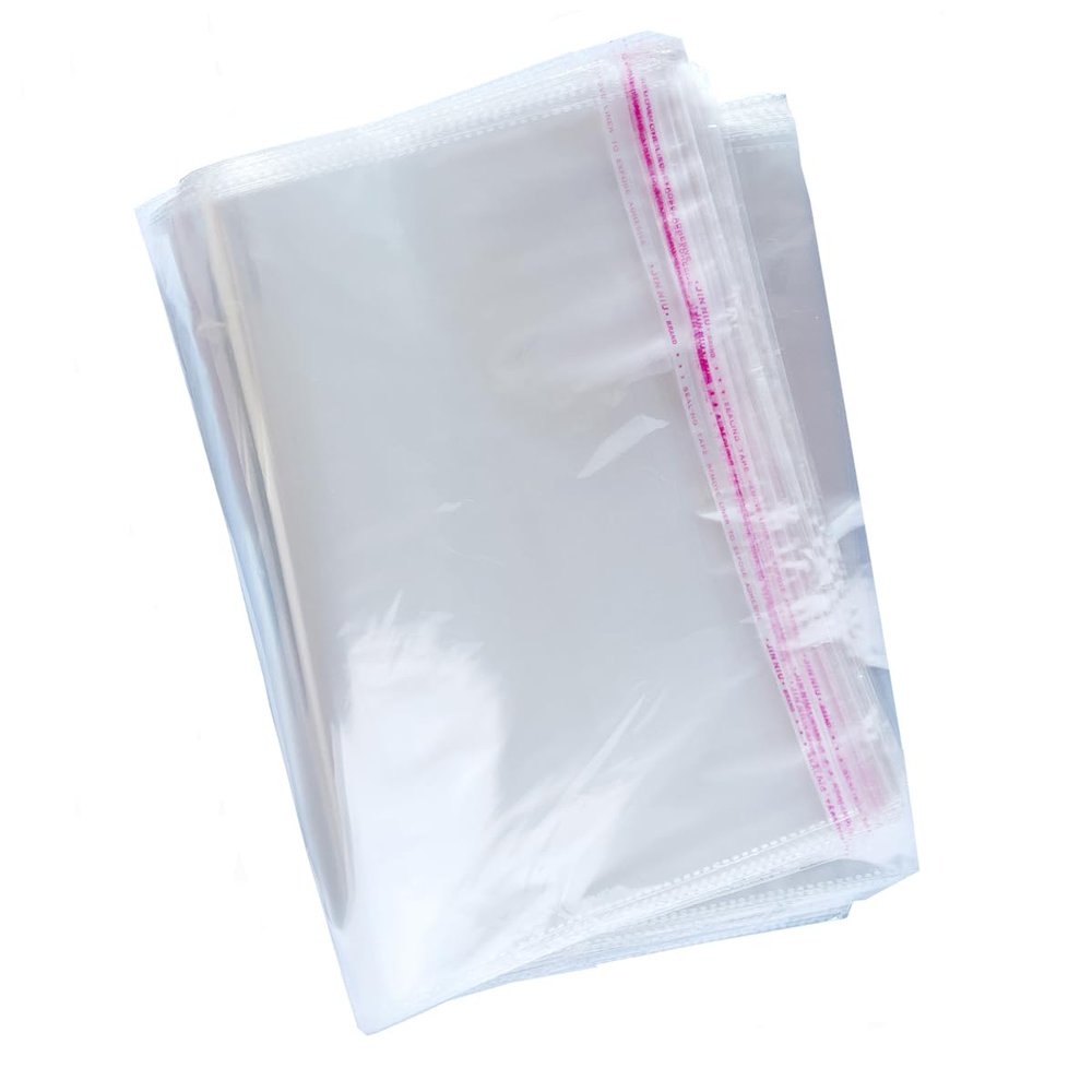 15" x 20" Clear Cellophane Resealable Plastic OPP Self Seal Poly Bags for Apparel, Party, Wedding, Gift