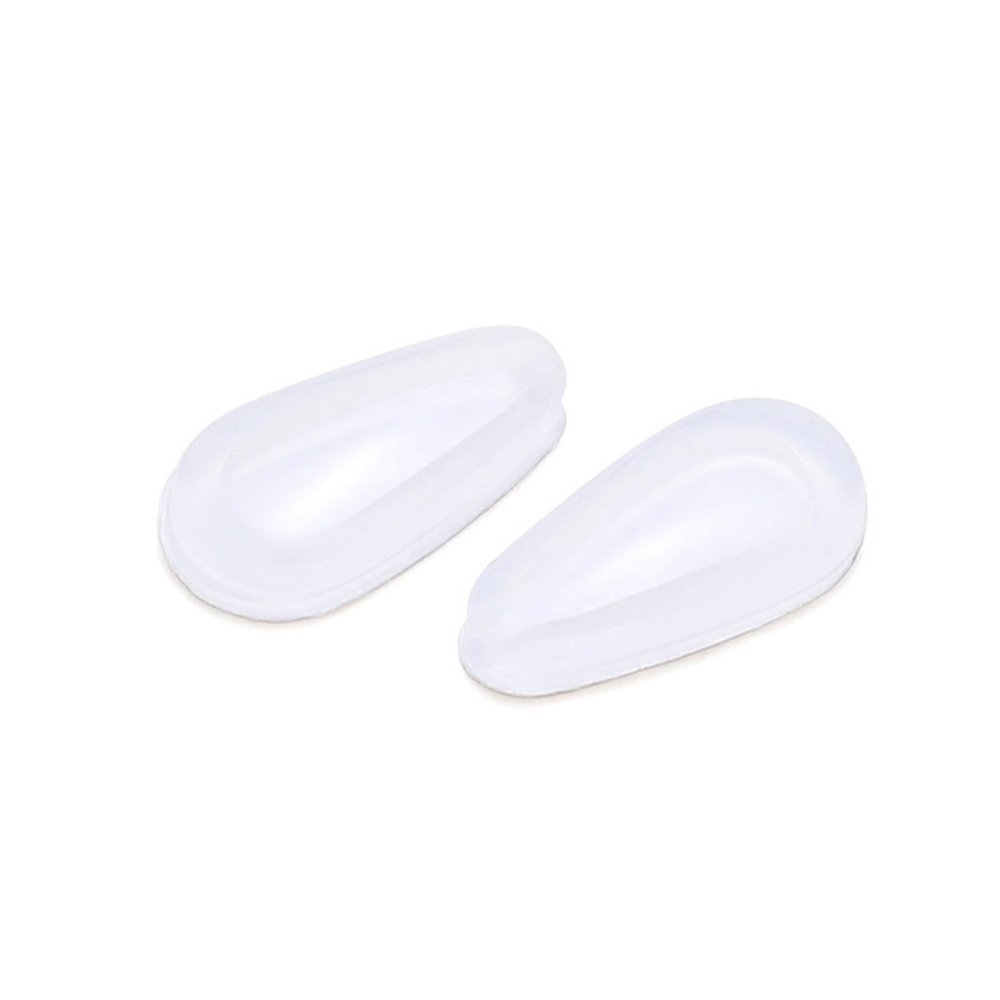 CLENEA 10PCS Glasses Nose Pads Adhesive Silicone Nose Pads Non-Slip White Thin Nosepads for Glasses Eyeglasses Eyewear(Color:White)