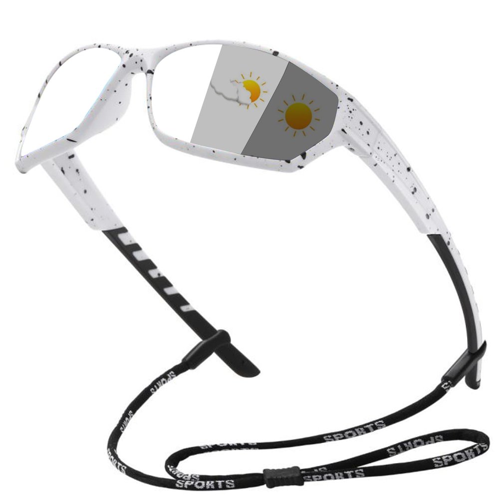 mincl Full lens Wrap Around Safety Glasses with Readers photochromic Magnifying Reading Glasses Goggles for Men Women N45 (white, 3.25, x)