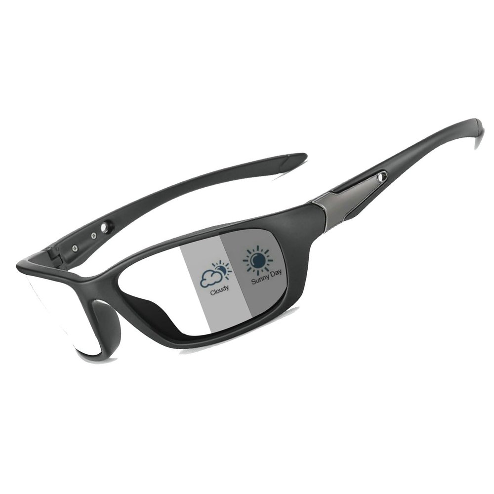 2024 Wrap Around Safety Glasses with Readers photochromic Magnifying Full lens Reading Glasses for Men F25 (black, 1, x)