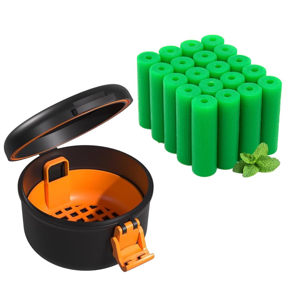 ARGOMAX Leak Proof Retainer Cleaner Case+20 PCS Retainer Chewies