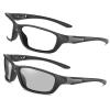 2024 Wrap Around Safety Glasses with Readers photochromic Magnifying Full lens Reading Glasses for Men F25 (black, 3.5, x) view 3