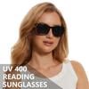 3 Pack Reader Sunglasses For Women Classic Retro Reading Sunglasses UV400 With Metal Hinge +1.25 view 2