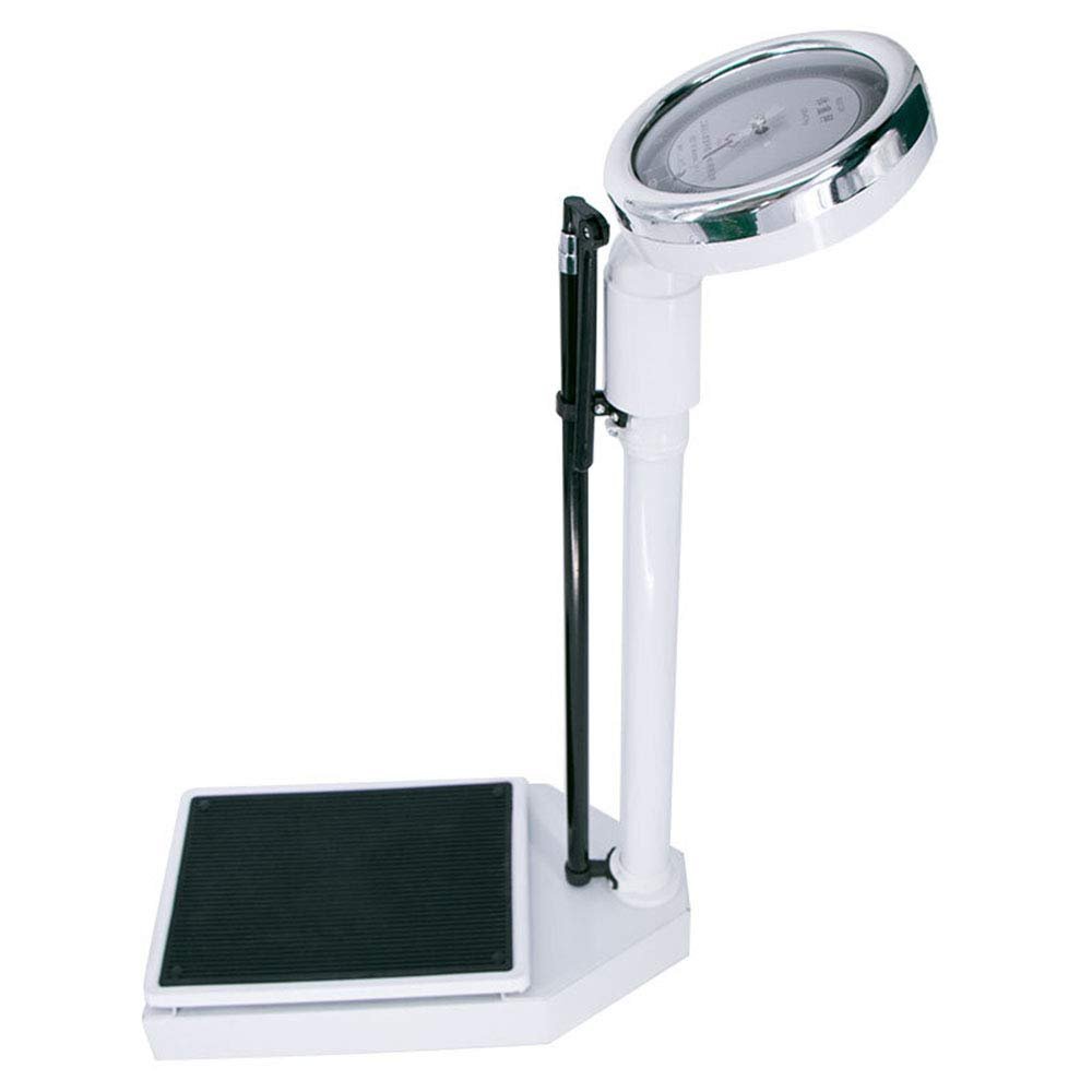 ELUKHT Mechanical Bathroom Scale, Health Medical Scale, 2-in-1 Height and Weight Scale, Oversized Dial, 160kg/190cm Suitable for Schools