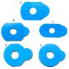 1000Pcs Optical Eyeglasses Lens Anti-Slip Blocking Pads Double-Sided Sticker Tape Blue Pad High Stickiness No Remains Optical Eyeglasses Lens Edging Anti-Slip Blocking Pads Tape view 3