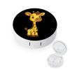 Giraffe Funny Cute Contact Lens Case Travel Kit with Mirror Portable Eye Contacts Storage Box Holder Container, style view 1