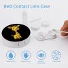 Giraffe Funny Cute Contact Lens Case Travel Kit with Mirror Portable Eye Contacts Storage Box Holder Container, style view 3