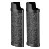 MUNEFE 2PCS Lihter Case Cover, Vintae Floral Stamped Zinc, Alloy Shell Vintae Metal Lihter Case for Lihter (Black) view 3