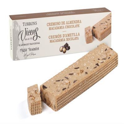 Vicens Agramunt's Torrons - Albert Adri Natura Collection - Creamy Caramelized Almond Macadamia and Chocolate Nougat - 10.58oz/300gr