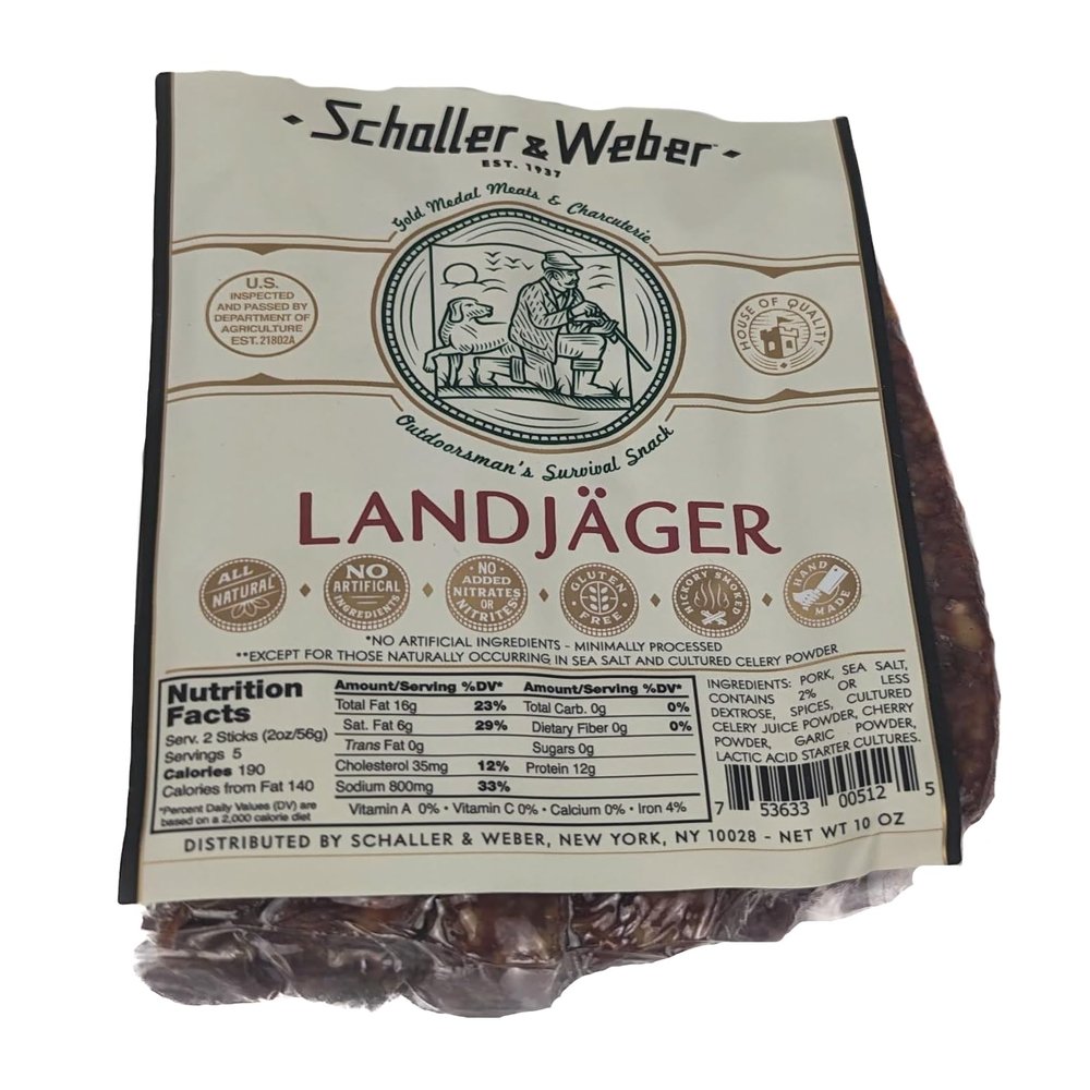 NineLife Basics Schaller and Weber Landjager 10 oz (Pack of 2)