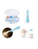 Drarif 14-in-1 Electric Baby Nail Trimmer Set with LED Light - Safe, Quiet, and Portable Manicure Kit for Babies and Mothers (Light Blue) view 1