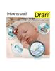 Drarif 14-in-1 Electric Baby Nail Trimmer Set with LED Light - Safe, Quiet, and Portable Manicure Kit for Babies and Mothers (Light Blue) view 2