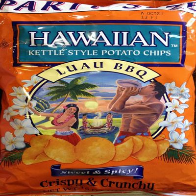 Hawaiian BBQ Kettle Chips Party Size 13 Oz (4 Pack)