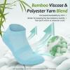 Bulinlulu Diabetic Socks for Men Women,6 Pairs Low Cut Non Binding Diabetic Socks,Ankle Seamless Socks for Men 6-9 9-12(Light Bright-Small) view 4