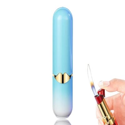 NIVEK Lipstick Lighter Kitty KT Cat Kawaii Kulomi Melody Bunny Rabbit Collectable (Gold Kiss Blue)