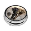 HCLYvexiria Pill Case Round Pill Box with 3 Compartment Pill Organize Elephant in The Fog Pillbox Small Pill Organizer Waterproof Small Pill Case for Travel Pill Containers for Medication Planner view 2