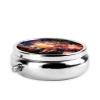 HCLYvexiria Pill Case Round Pill Box with 3 Compartment Pill Organize Beautiful Fireworks Pillbox Small Pill Organizer Waterproof Small Pill Case for Travel Pill Containers for Medication Planner view 3