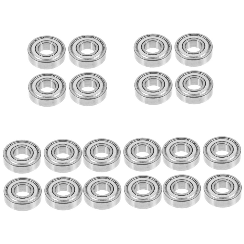 NOLITOY 20pcs Front Wheel Bearings for Wheelchair Replacement Steel Wheelchair Parts