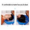 Portable Shampoo Hair Washing Basin Shampoo Basins Horizontal Drainable Bedridden and Handicapped Washing Basin Blue view 2