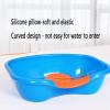 Portable Shampoo Hair Washing Basin Shampoo Basins Horizontal Drainable Bedridden and Handicapped Washing Basin Blue view 3