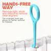 Aligner Removal Tool - Teckolign 5PCS Dental-Grade Retainer Aligner remover tool, Orthodontic Supplies for Invisible Braces, Cleaning & Travel (BLUE 5 Pack),Denture Pultool view 4